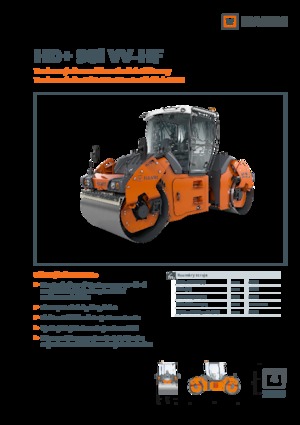 Walce wibracyjne tandemowe Hamm HD+ 90i VV-HF
