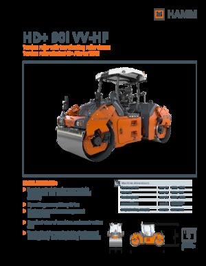 Walce wibracyjne tandemowe Hamm HD+ 90i VV-HF