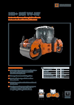 Walce wibracyjne tandemowe Hamm HD+ 90i VV-HF