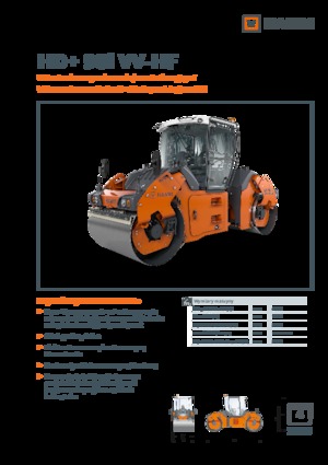 Walce wibracyjne tandemowe Hamm HD+ 90i VV-HF