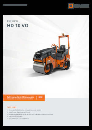 Walce wibracyjne tandemowe Hamm HD 10 VO