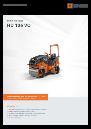Walce wibracyjne tandemowe Hamm HD 10e VO