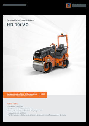 Walce wibracyjne tandemowe Hamm HD 10i VO