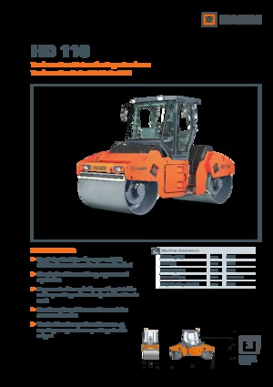 Walce wibracyjne tandemowe Hamm HD 110