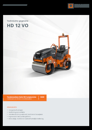 Walce wibracyjne tandemowe Hamm HD 12 VO