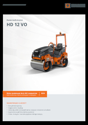 Walce wibracyjne tandemowe Hamm HD 12 VO