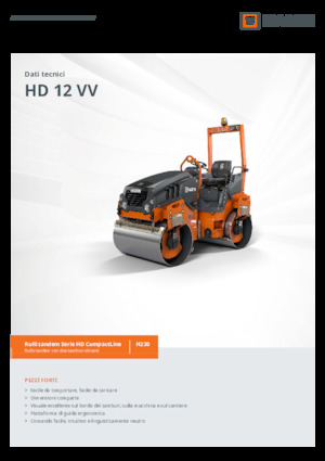 Walce wibracyjne tandemowe Hamm HD 12 VV