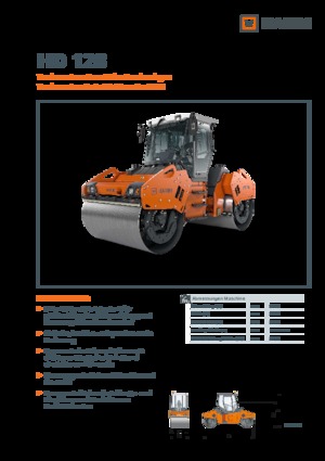 Walce wibracyjne tandemowe Hamm HD 128
