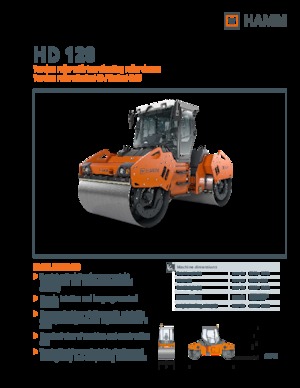 Walce wibracyjne tandemowe Hamm HD 128