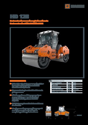 Walce wibracyjne tandemowe Hamm HD 128
