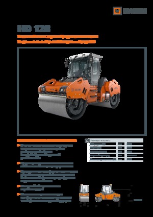 Walce wibracyjne tandemowe Hamm HD 128