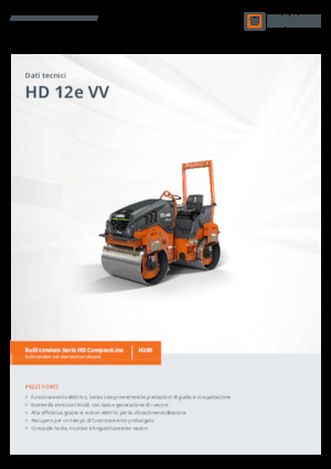 Walce wibracyjne tandemowe Hamm HD 12e VV
