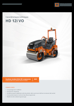 Walce wibracyjne tandemowe Hamm HD 12i VO