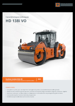 Walce wibracyjne tandemowe Hamm HD 138i VO