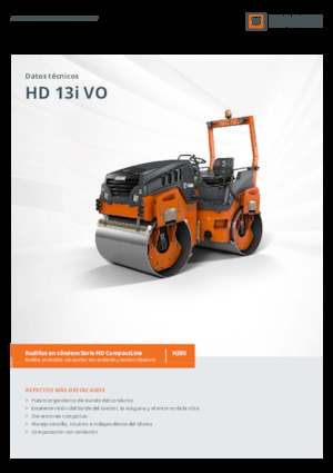 Walce wibracyjne tandemowe Hamm HD 13i VO