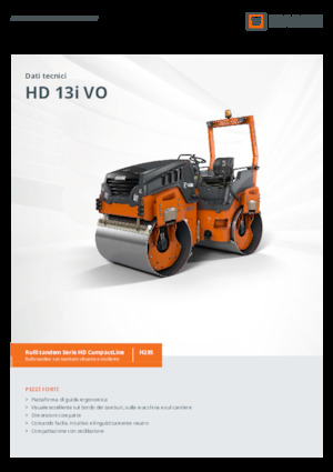 Walce wibracyjne tandemowe Hamm HD 13i VO
