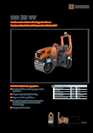 Walce wibracyjne tandemowe Hamm HD 30 VV