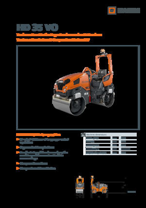 Walce wibracyjne tandemowe Hamm HD 35 VO