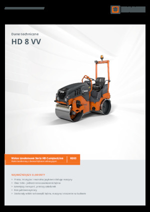 Walce wibracyjne tandemowe Hamm HD 8 VV