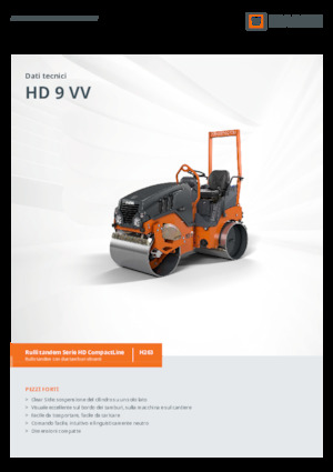 Walce wibracyjne tandemowe Hamm HD 9 VV