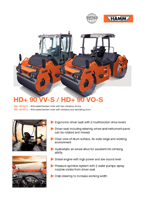 Wałki segmentowe Hamm HD+90 VO-S