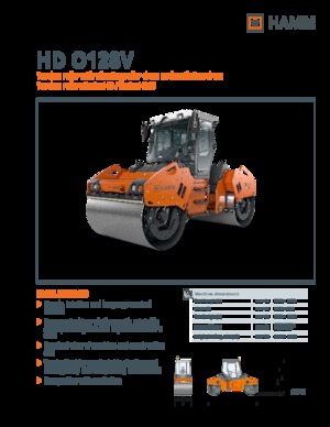 Walce wibracyjne tandemowe Hamm HD O128V