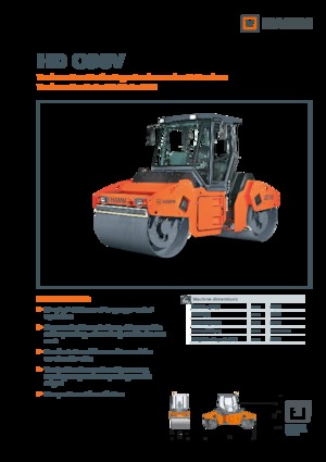 Walce wibracyjne tandemowe Hamm HD O90V