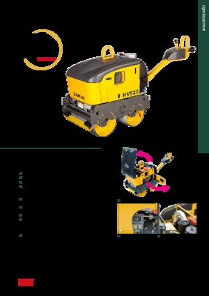 Walce wibracyjne tandemowe Sakai HV520