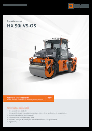 Walce wibracyjne tandemowe Hamm HX 90i VS-OS