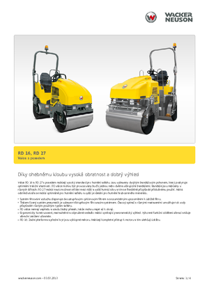 Walce wibracyjne tandemowe Wacker RD 27-120