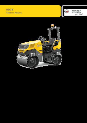 Walce wibracyjne tandemowe Wacker Neuson RD28-120