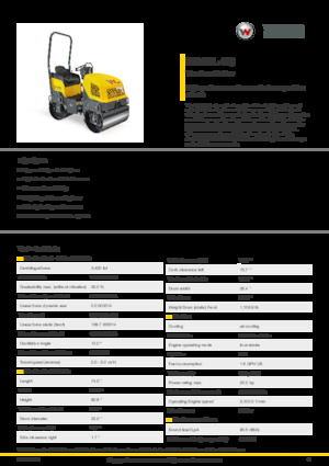 Walce wibracyjne tandemowe Wacker Neuson RD12L-90