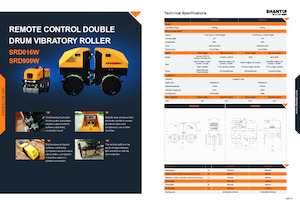 Walce wibracyjne tandemowe Shantui SRD016W 