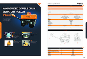 Walce wibracyjne tandemowe Shantui SRD800L 