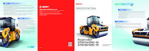 Walce wibracyjne tandemowe Sany STR110C-10