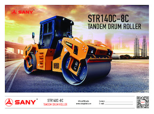 Walce wibracyjne tandemowe Sany STR140C-8C
