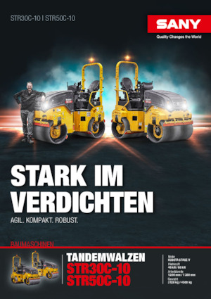 Walce wibracyjne tandemowe Sany STR30C-10