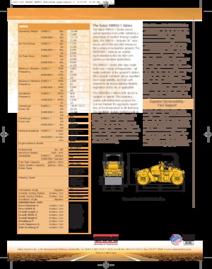 Walce wibracyjne tandemowe Sakai SW652-1 