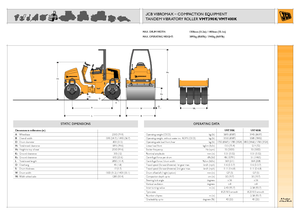 Walce wibracyjne tandemowe JCB-Vibromax VMT 400 K