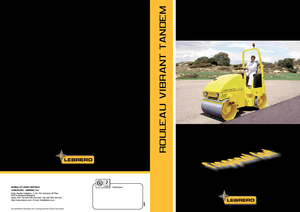 Walce wibracyjne tandemowe Lebrero VTA 202-100