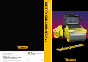Walce wibracyjne tandemowe Lebrero VTA 80