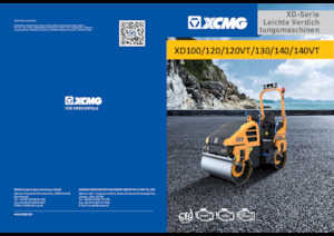 Walce wibracyjne tandemowe XCMG XD120