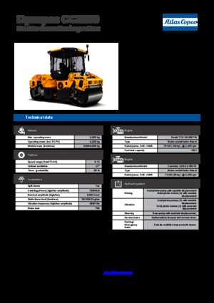 Walce wibracyjne tandemowe Dynapac CC 3300