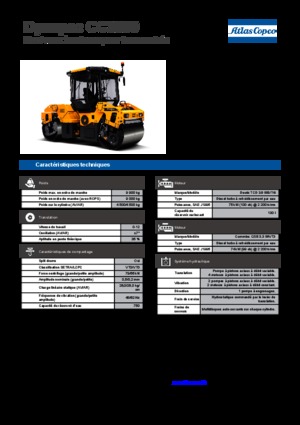 Walce wibracyjne tandemowe Dynapac CC 3300