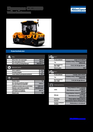 Walce wibracyjne tandemowe Dynapac CC 3300