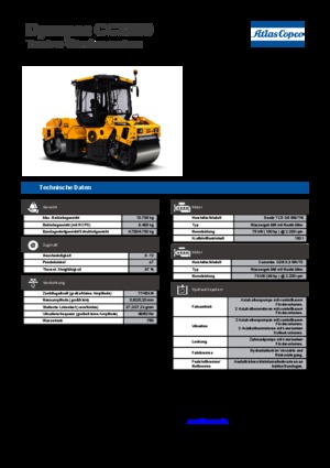 Walce wibracyjne tandemowe Dynapac CC 3800