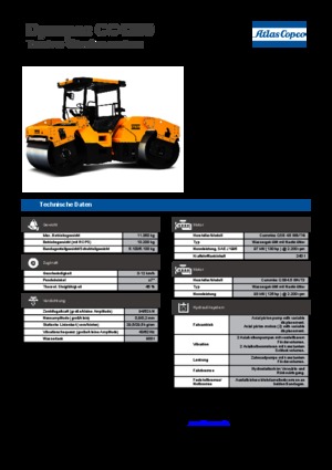 Walce wibracyjne tandemowe Dynapac CC 4200