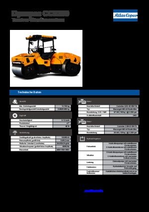 Walce wibracyjne tandemowe Dynapac CC 5200