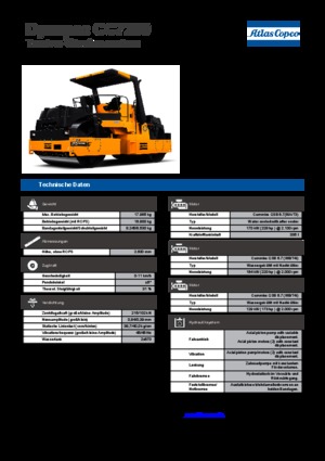 Walce wibracyjne tandemowe Dynapac CC 7200 
