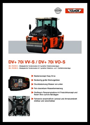 Walce wibracyjne tandemowe Hamm DV+ 70i VO-S